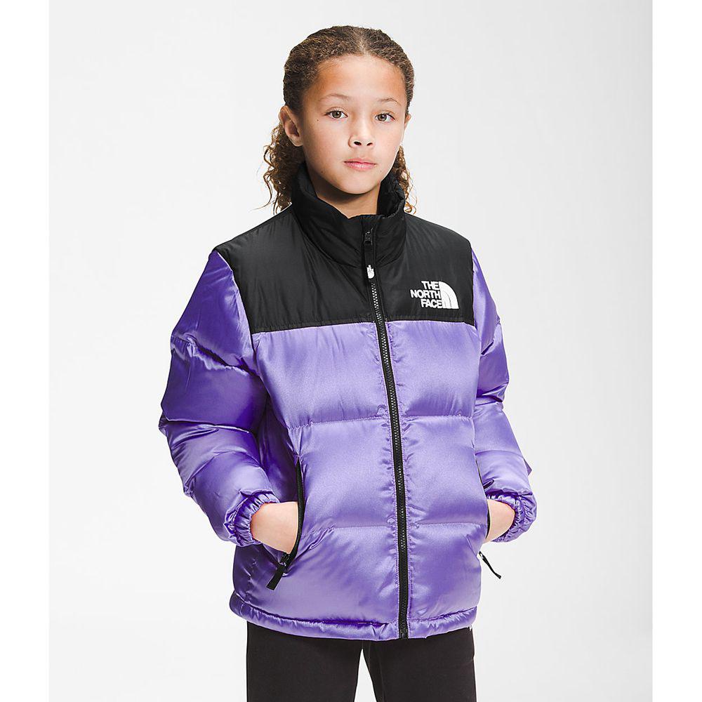 The North Face Printed 1996 Retro Παιδικα Μπουφάν Nuptse - Μωβ (FWAG78934)